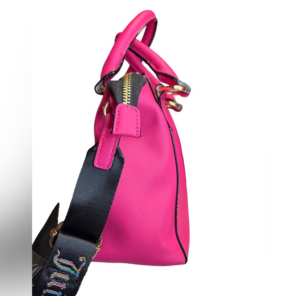 Juicy Couture Los Angeles NWT Pink Signature Juicy Satchel Crossbody Bag (P060) - Picture 3 of 9